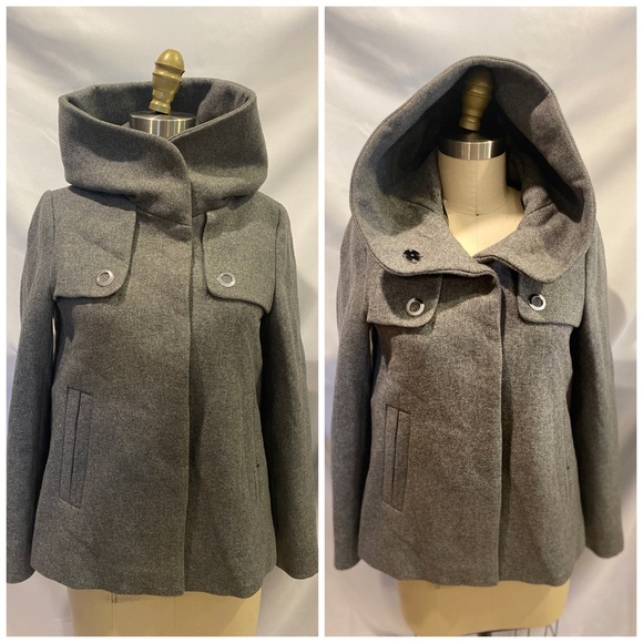 Zara Basics Wool Coat - Picture 1 of 1